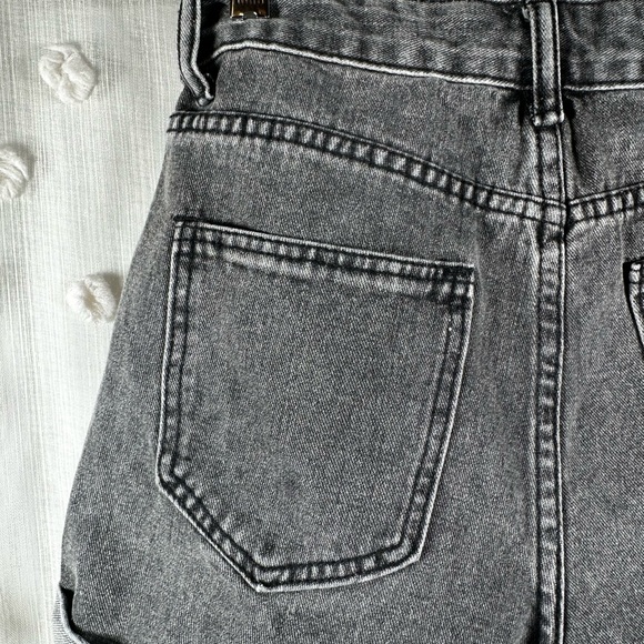 SHEIN Women’s Charcoal Distressed Jean Shorts Size XS(2) - Picture 7 of 7
